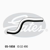 Radiator Hose Lower Gates 05-1858 for DAEWOO NUBIRA J100, J150 2L 1999-03