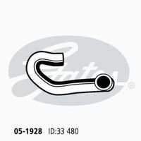 Radiator Hose Upper Gates 05-1928 for Holden Astra AH Hatchback 1.8 Petrol Z18XE