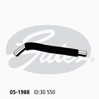 Radiator Hose Lower #1 Gates 05-1988 for Mazda 6 GG Hatchback  2.3 Petrol L3C1