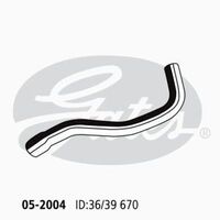 Lower Radiator Hose Gates 05-0004 For HOLDEN