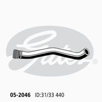 Upper Radiator Hose Gates 05-2046 For FORD FIESTA WP WQ 1.6L 2004-2008 PETROL