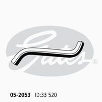 Radiator Hose Lower (From RAD) Gates 05-2053 for Holden Viva JF Sedan 1.8 Petrol F18D3