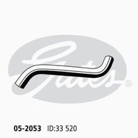 Radiator Hose Lower (From RAD) Gates 05-2053 for Holden Viva JF Wagon 1.8 Petrol F18D3