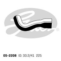 Radiator Hose Upper Gates 05-2208 for HOLDEN COMBO XC 1.6L 2002-2005 PETROL