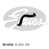 Radiator Hose Upper Gates 05-2216 for Suzuki Jimny SN SUV  (SN413) 1.3 Petrol M13A