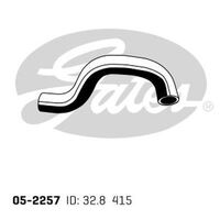 Radiator Hose Upper Gates 05-2257 for Suzuki SX4 EY, GY Hatchback (RW415, RW416, RW420) 2.0 Petrol J20A