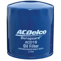 Oil Filter AC018 AcDelco For Holden Statesman WK Sedan 3.8 i V6 3.8LTP - L36