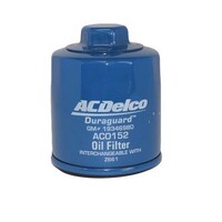 Oil Filter AC0152 AcDelco For Volkswagen Polo 9N 4D Hatchback Club, Match 1.4LTP - BKY