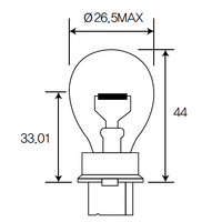 Bulb, indicator,Bulb, reverse light Acdelco ACT25