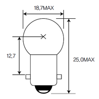 Bulb, indicator,Bulb, taillight,Bulb, reading light Acdelco ACG18
