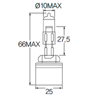 Bulb, fog light Acdelco ACH27W1