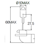 Bulb, fog light Acdelco ACH27W2