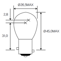 Bulb, indicator Acdelco ACBA15DA