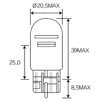 Bulb, stop light,Bulb, tail light Acdelco ACT20W215