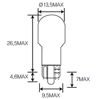 Bulb, indicator,Bulb, taillight,Bulb, stop light,Bulb, reverse light,Bulb, tail light Acdelco ACT15