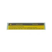 Label - Caution Motor Fan 21599-89902 for Nissan