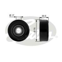 Drive Align Idler Pulley Gates 38041 For HOLDEN HSV