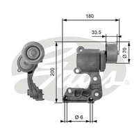 Micro V-Fan Drive Belt Gates 38410 For Lexus Toyota