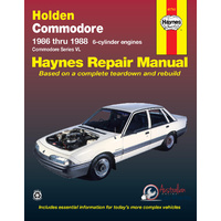 Workshop Manual suitable for Holden Commodore VL 1986-1988 New Genuine Haynes repair manual