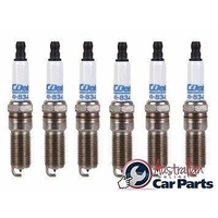 Spark Plugs 6 Pack Acdelco Double Platinum Finewire 41834 commodore VE 3.6l & 3.0L