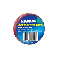 Pvc Tape 20M Red .2Mm X 19Mm Narva 56820RD