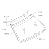 Windscreen Molding Rear Lower 92243851 for Subaru Impreza 1998-2001