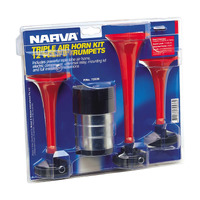 12V Triple Air Horn Kit Narva 72536