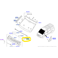 Windscreen Cover Top RH 861544H900 for Hyundai iLoad H1