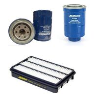 OIL AIR FUEL FILTERS SERVICE KIT ACDelco suits PAJERO DIESEL 4M41 2007-2018 MITSUBISHI 