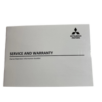 Service & Warranty Book Genuine AU901436 for Mitsubishi ASX Outlander Eclipse Cross Pajero Sport Triton Express