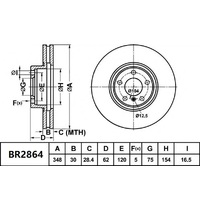 Bendix BR2864 Ultimate Brake Rotor