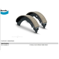 Bendix BS5018 Brake Shoe Set