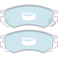 Brake Pads General CT Bendix DB1286GCT for Honda Jazz GE Hatchback 1.3 i 1.3LTP L13Z1