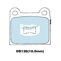 Brake Disc Pad Set  Bendix DB128 GCT