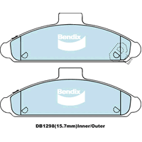 Brake Disc Pad Set  Bendix DB1298 GCT For HYUNDAI S COUPE SLC