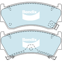 Brake Disc Pad Set Front Bendix DB1302 GCT For NISSAN PULSAR N15