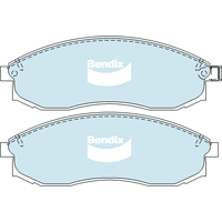 Brake Pads H/Duty Bendix DB1308HD for Mitsubishi Triton MK Cab Chassis 3.0LTP 6G72