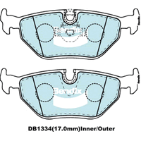 Brake Disc Pad Set  Bendix DB1334 Ult For BMW 5 Z3 E39 E36 520i 523i 525i 530i