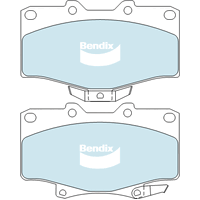 Brake Disc Pad Set Front Front Brake Bendix DB1346 4WD For Toyota 4 Runner Surf