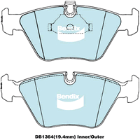 Brake Pads General CT Bendix DB1364GCT for BMW 3 Series E46 Convertible 330Ci 3.0LTP M54B30