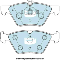 Brake Pads H/Duty Bendix DB1403HD for Chrysler Crossfire Coupe SRT-6 3.2LTP EGZ