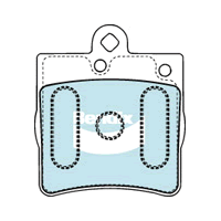 Brake Pads H/Duty Bendix DB1428HD for Mercedes Benz C-Class W203 Sedan C200 Kompressor (203.045) 2.0LTP M111.955