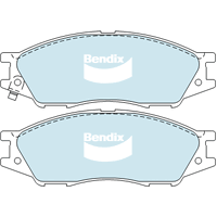 Brake Disc Pad Set Front Bendix DB1454 GCT For NISSAN PULSAR
