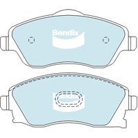 Brake Disc Pad Set Front Bendix DB1471 GCT For HOLDEN BARINA COMBO TIGRA