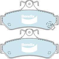 Brake Pads General CT Bendix DB1475GCT for Toyota Camry ACV40 Sedan 2.4LTP 2AZ FE