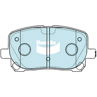 Brake Disc Pad Set Front Bendix DB1487 GCT For Toyota Avensis Verso NOAH VOXY