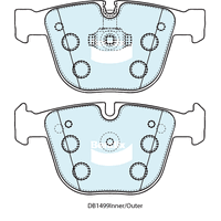 Brake Disc Pad Set  Bendix DB1499 Ult For BMW 1/3/5/X6/X6/6/7
