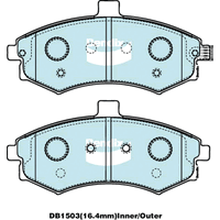 Brake Pads General CT Bendix DB1504GCT for Kia Soul AM Hatchback CRDi 128 1.6LTD D4FB