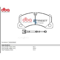 DBA Street Series Front brake pads for Porshe DB15102SS
