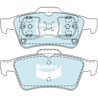 Brake Pads General CT Bendix DB1665GCT for Mazda 3 BK Hatchback MZR-CD 2.0LTD RF
